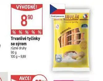 Globus Trvanlivé tyčinky se sýrem nabídka