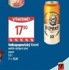 Globus Pivo velkopopovický kozel 10 nabídka