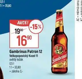 Pivo gambrinus patron 12