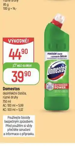 Globus Domestos dezinfekční čistič nabídka