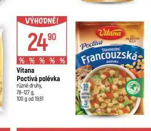 Globus Vitana polévka nabídka