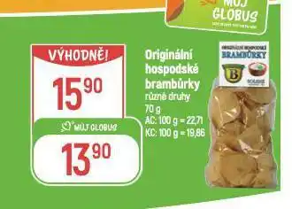 Globus Originální hospodské brambůrky nabídka