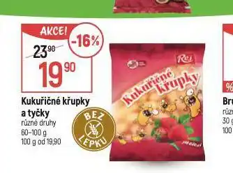 Globus Kukuřičné křupky a tyčky nabídka