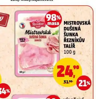 Penny Market Mistrovská dušená šunka nabídka