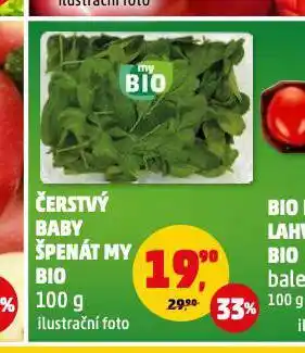 Penny Market Čerstvý baby špenát my bio nabídka