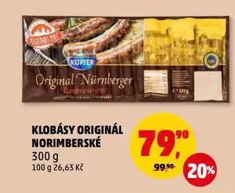 Penny Market Klobásy originál norimberské nabídka