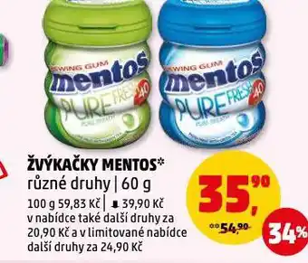 Penny Market Žvýkačky mentos nabídka