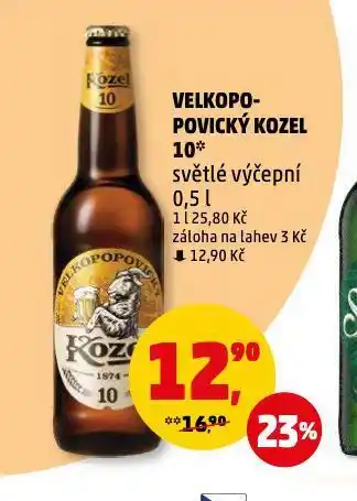 Penny Market Pivo velkopopovický kozel nabídka