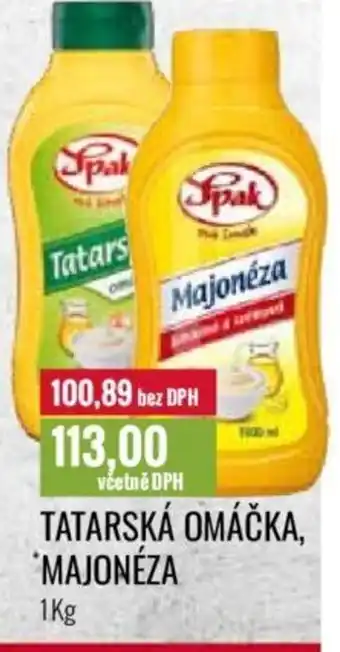 Ratio TATARSKÁ OMÁČKA, MAJONÉZA 1Kg nabídka