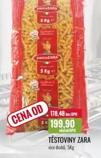 Ratio TĚSTOVINY ZARA nabídka