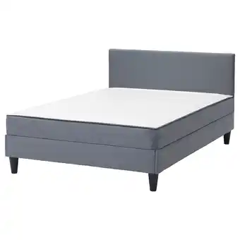 IKEA SÄbÖvik Čalouněná postel, tvrdá/vissle šedá, 160x200 cm nabídka