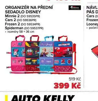 Auto Kelly Organizér na přední sedadlo disney nabídka