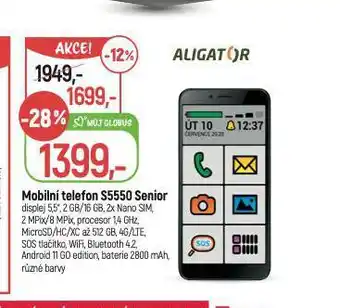 Globus Mobilní telefon aligator nabídka