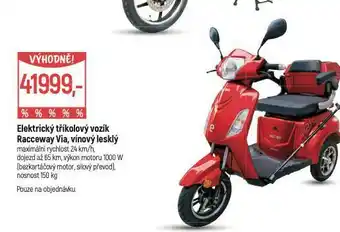 Globus Elektrický tříkolový vozík racceway via nabídka