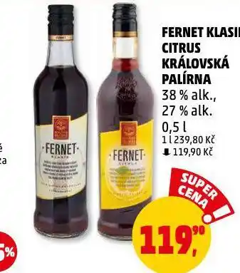 Penny Market Fernet klasik nabídka
