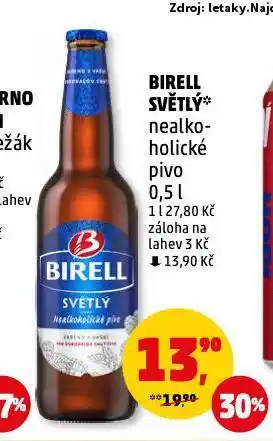 Penny Market Birell nealkoholické pivo nabídka