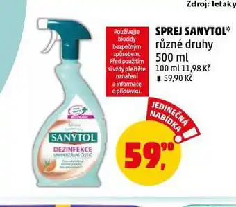 Penny Market Sprej sanytol nabídka