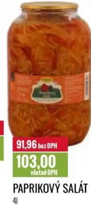 Ratio PAPRIKOVÝ SALÁT nabídka