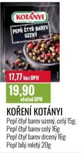 Ratio KOŘENÍ KOTÁNYI nabídka