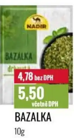 Ratio BAZALKA nabídka