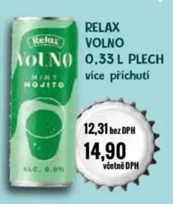 Ratio RELAX VOLNO 0,33 L PLECH nabídka