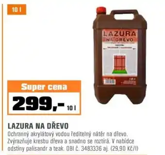 OBI LAZURA NA DŘEVO nabídka