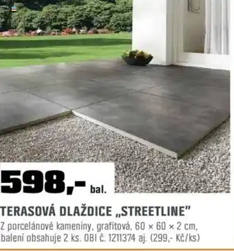 OBI TERASOVÁ DLAŽDICE „STREETLINE nabídka