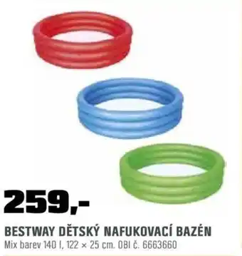 OBI BESTWAY DĚTSKÝ NAFUKOVACÍ BAZÉN nabídka