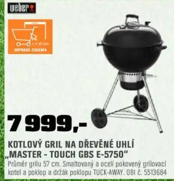 OBI KOTLOVÝ GRIL NA DŘEVĚNÉ UHLÍ ,,MASTER-TOUCH GBS E-5750" nabídka