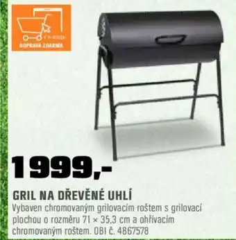 OBI GRIL NA DŘEVĚNÉ UHLÍ nabídka