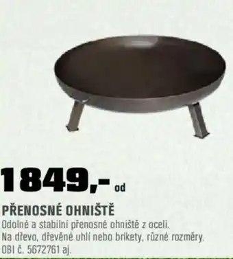 OBI PŘENOSNÉ OHNIŠTĚ nabídka
