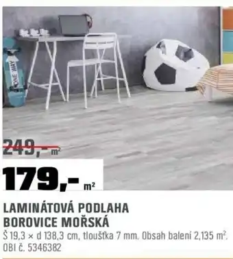 OBI LAMINÁTOVÁ PODLAHA BOROVICE MOŘSKÁ nabídka