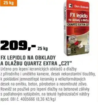 OBI FX LEPIDLO NA OBKLADY A DLAŽBU QUARTZ EXTRA,,C2T" nabídka