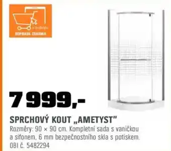 OBI SPRCHOVÝ KOUT „AMETYST" nabídka