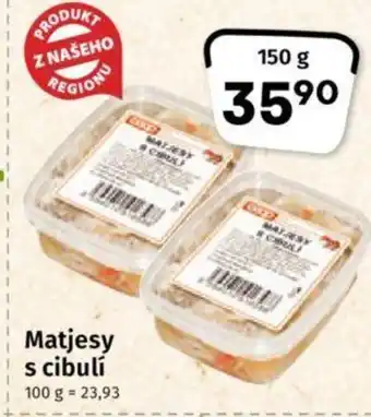 Coop Matjesy s cibulí nabídka