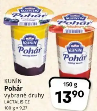 Coop KUNIN Pohár nabídka