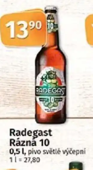 COOP TIP Radegast Rázná 10 0.5L nabídka