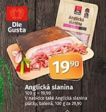 COOP TIP Anglická slanina nabídka