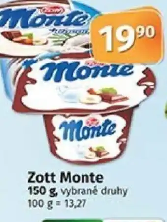COOP TIP Zott Monte 150 g nabídka