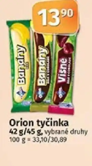 COOP TIP Orion tyčinka 42 g/45 g nabídka