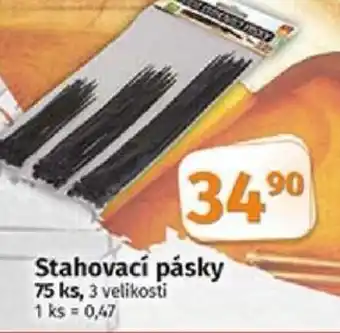 Stahovací pásky 75 ks