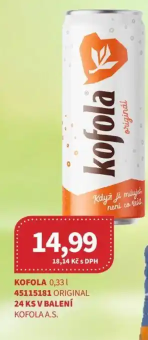 Kubík potraviny KOFOLA 0,33L nabídka
