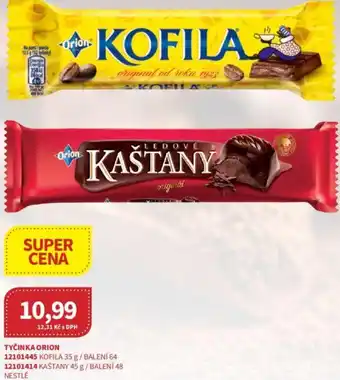 Kubík potraviny TYČINKA ORION nabídka