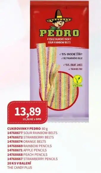 Kubík potraviny CUKROVINKY PEDRO 80 g nabídka