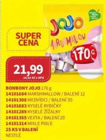 Kubík potraviny BONBONY JOJO 170 g nabídka