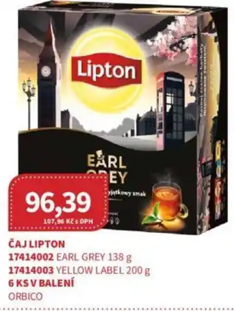 Kubík potraviny ČAJ LIPTON nabídka