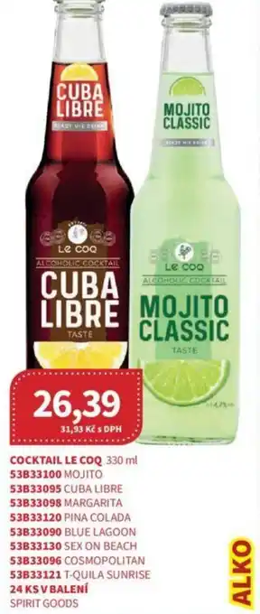 Kubík potraviny COCKTAIL LE COQ 330 ml nabídka