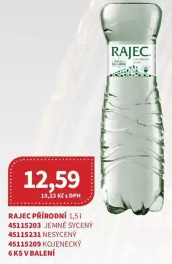 Kubík potraviny RAJEC PŘÍRODNÍ 1,5L nabídka