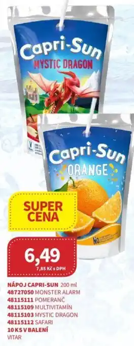 Kubík potraviny NÁPOJ CAPRI-SUN 200 ml nabídka