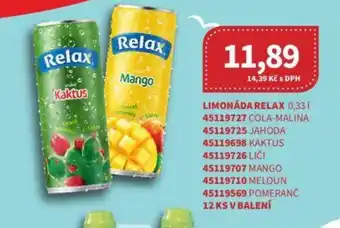 Kubík potraviny LIMONÁDA RELAX 0,33 L nabídka
